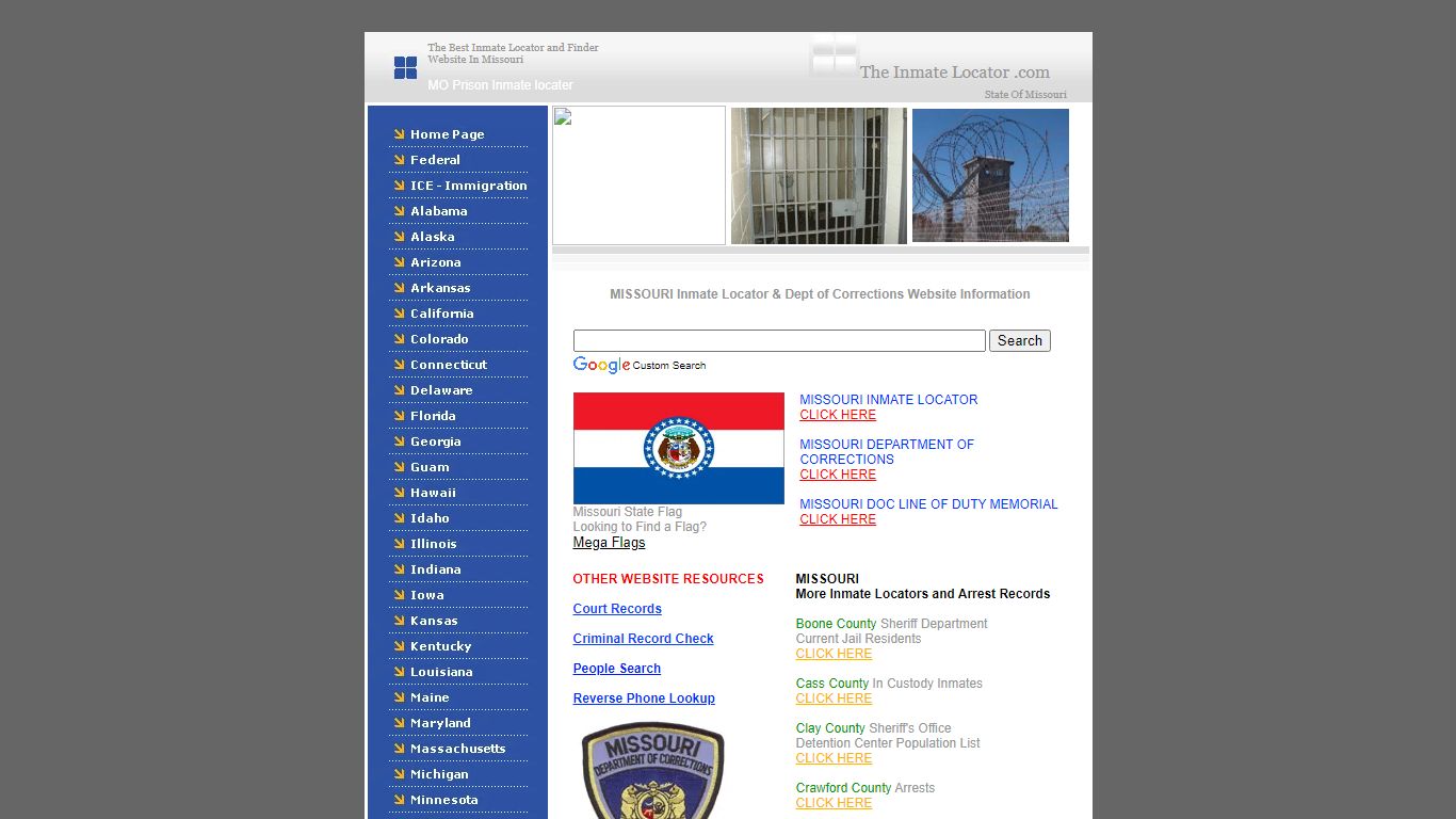 Missouri Inmate Locator & Missouri DOC, find inmates & prisoners